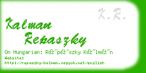 kalman repaszky business card